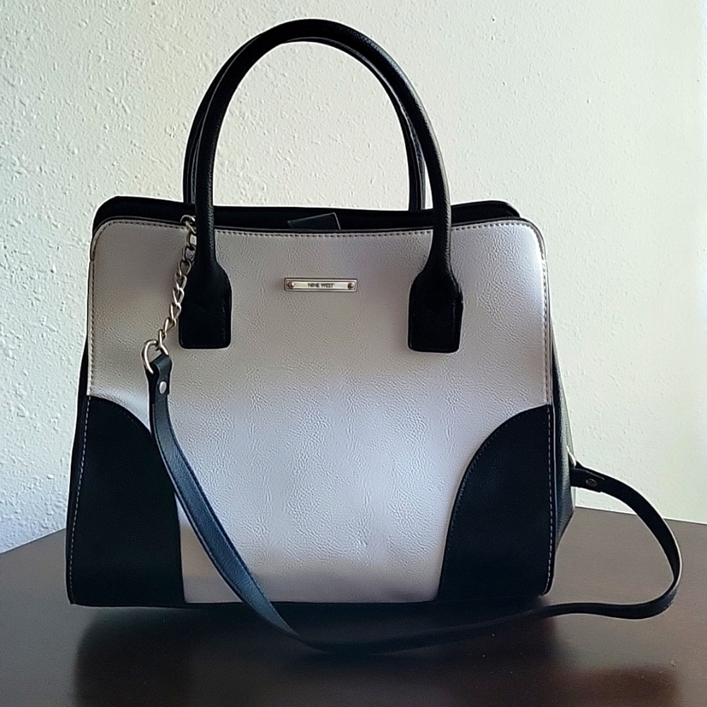 Nine West Black White Bag Purse